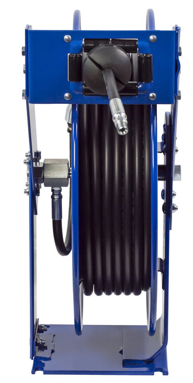 Coxreels Hose Reel Supreme Duty Spring Rewind for Grease/Hydraulic Oil  3/8in ID 75' 4000 PSI THP-N-375 - Acme Tools