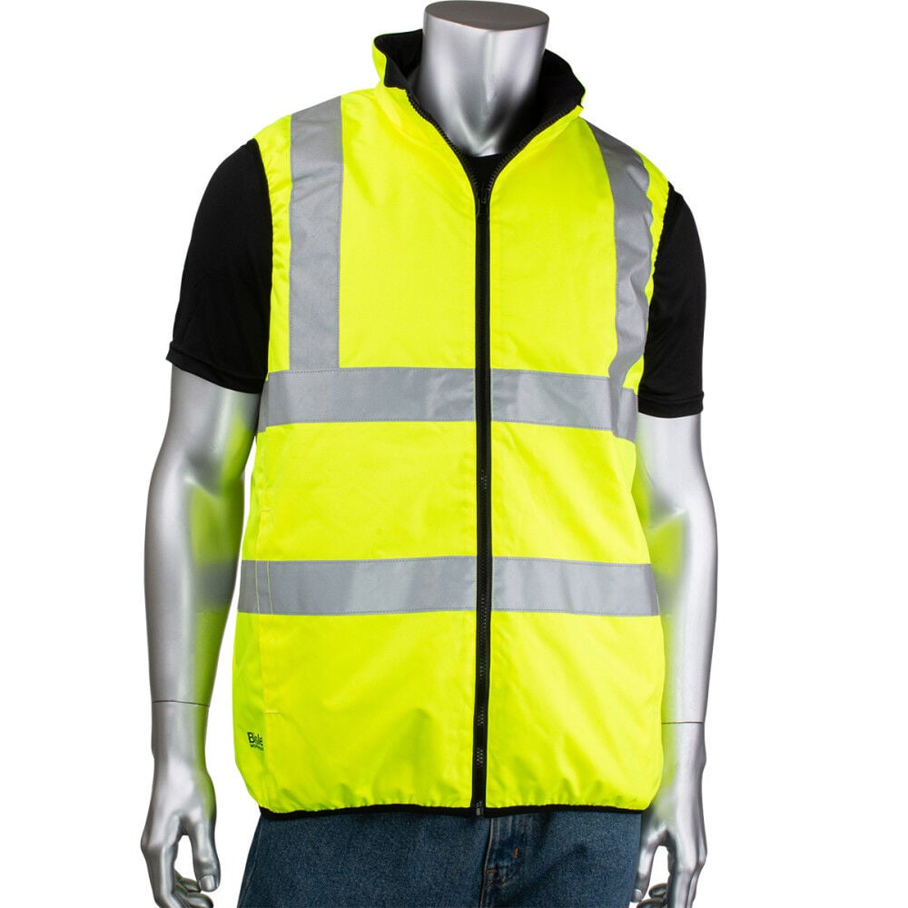 Protective Industrial Products PIP Mens Polyester Reversible Puffer Vest, large image number 1