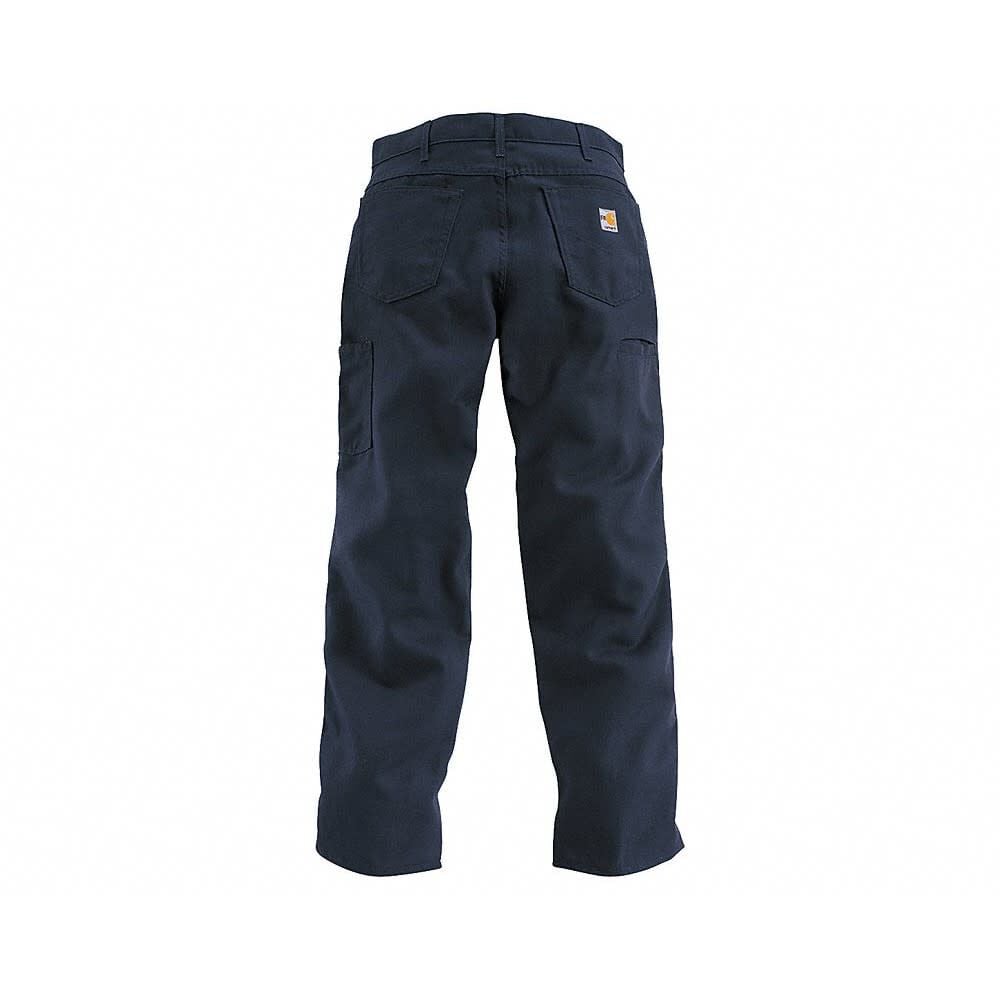 Carhartt Men's 30 Inch Wast Cotton/Nylon Canvas Jeans, Dark Navy, large image number 2
