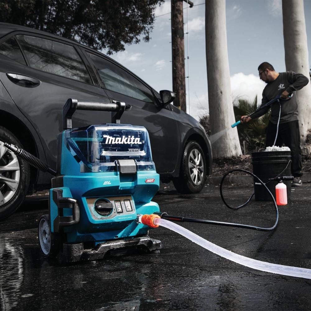 Makita 40V MAX XGT 1300 PSI 1.5 GPM Battery Powered Cold Water Pressure Washer with Variable Spray Wand Bare Tool, large image number 12