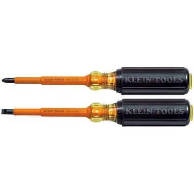 Klein Tools 2pc 4In Insulated Screwdriver Set, large image number 0
