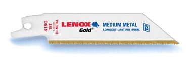 Lenox 4 In. x 3/4 In. x 0.035 In. 18 TPI Gold T2 Reciprocating Saw Blade 5 pk., large image number 0