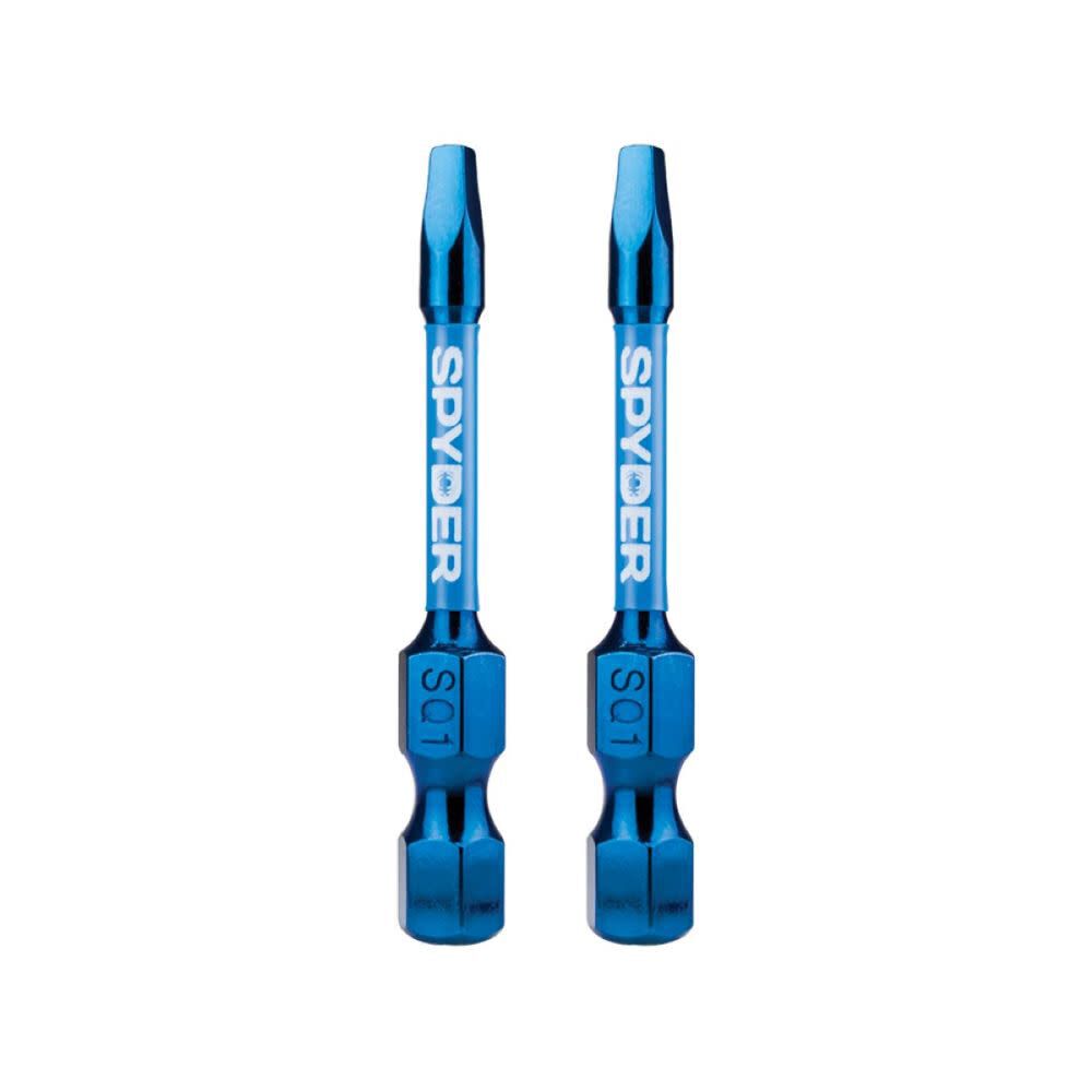 Spyder 2 Inch SQ1 Impact Driver Bit, 2 Pieces, large image number 1