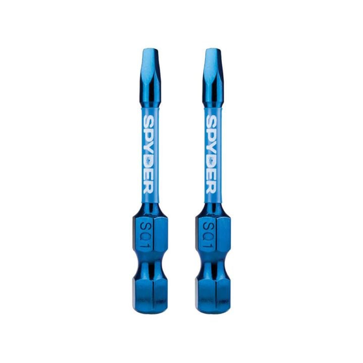Spyder 2 Inch SQ1 Impact Driver Bit, 2 Pieces
