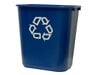 Rubbermaid 28-1/8 qt Desk Side Recycling Container, small