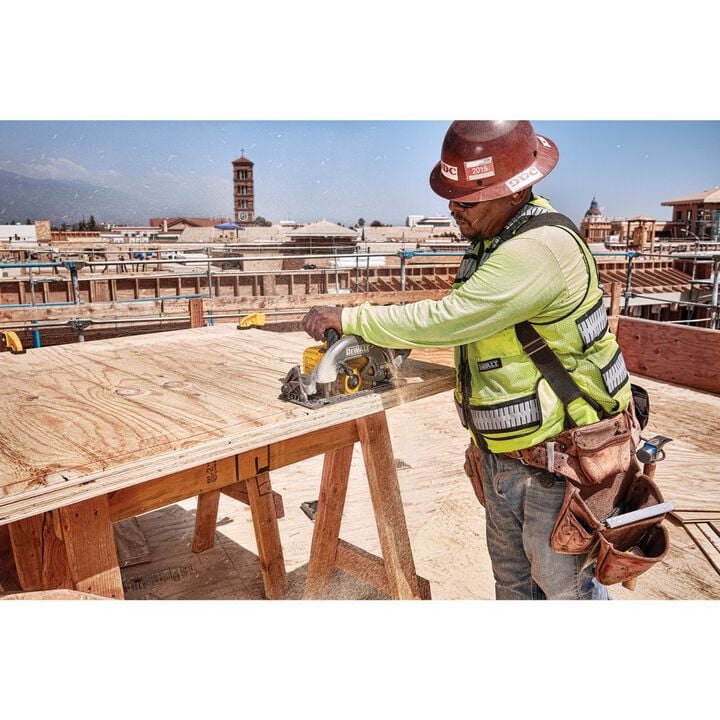 DEWALT 60V MAX 7-1/4 Inch Cordless Saw & 9 Ft. Pocket Tape Measure Bundle, large image number 10