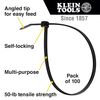 Klein Tools Cable Ties 7.75in Black 100pk, small image number 2