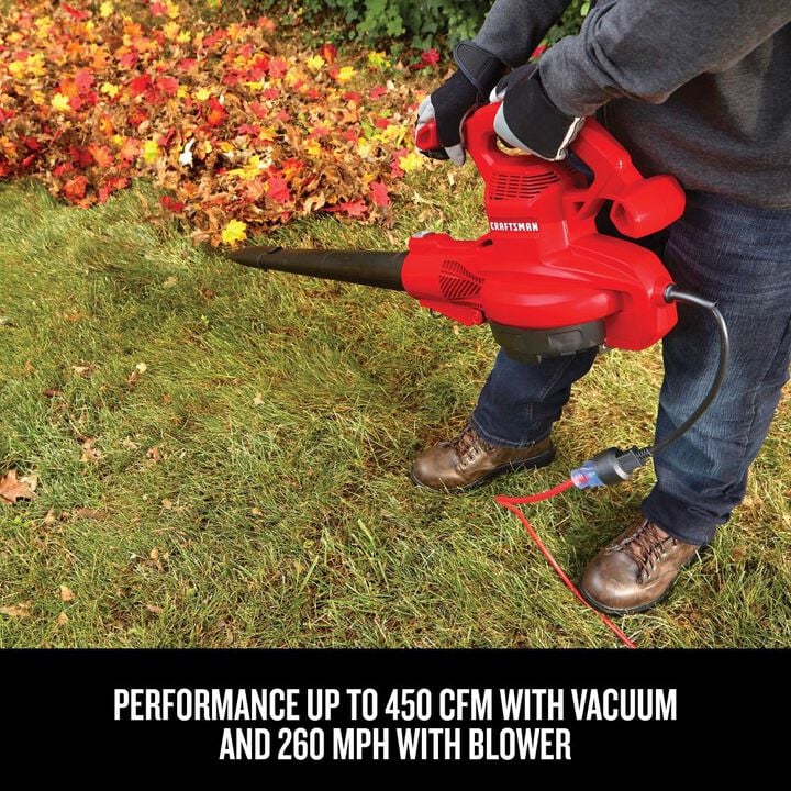 CRAFTSMAN 12 Amp Corded Blower/Vacuum/Mulcher, large image number 8