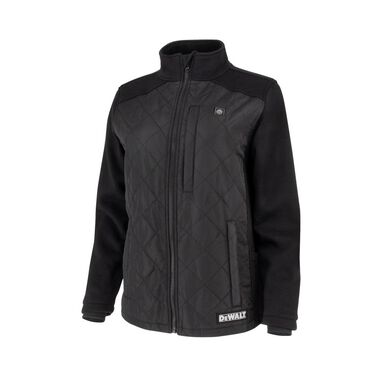 DEWALT Womens Hybrid Heated Jacket, Black, XL, large image number 12