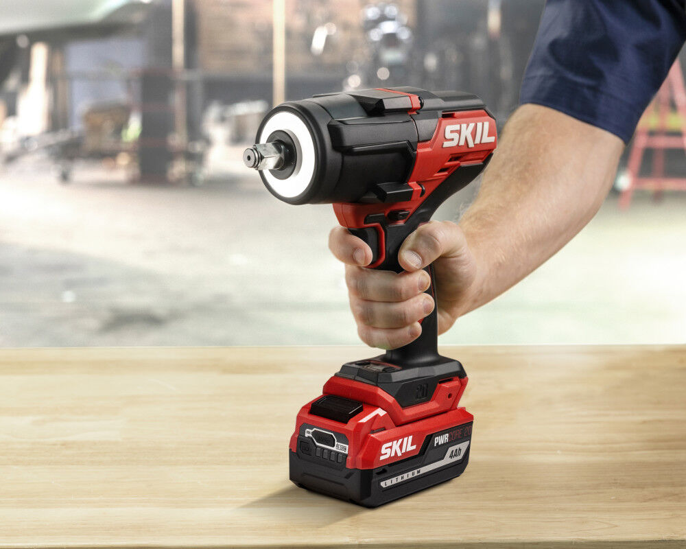 SKIL 20V Brushless 1/2 Inch Mid Torque Impact Wrench Kit, large image number 6