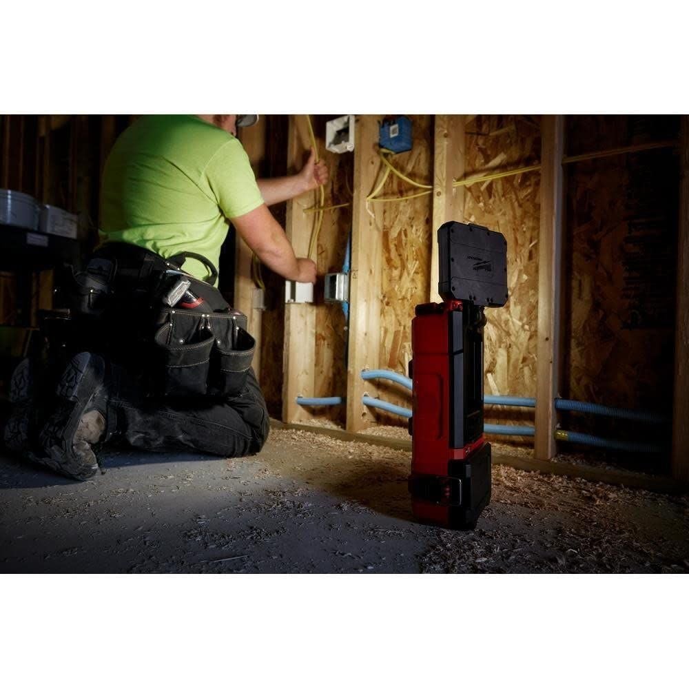Milwaukee M12 Packout Flood Light with USB, Dual Power Tower Light Bundle, large image number 9