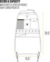 Carhartt Black Universal CORDURA Car Back Seat Organizer, small image number 5