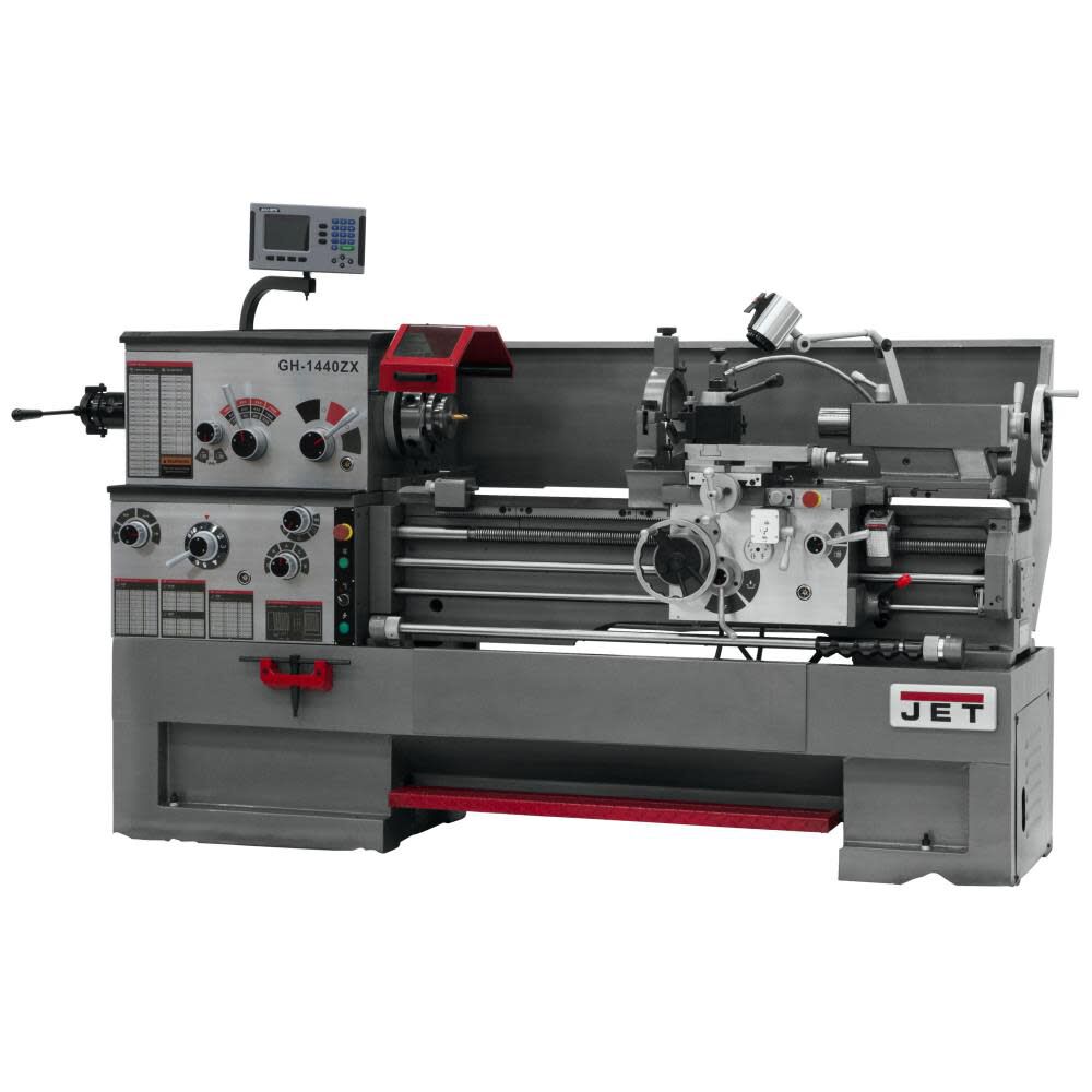 JET GH-1440ZX with ACU-Rite 303 DRO with Taper Attachment & Collet Closer Metalworking Lathe, large image number 1
