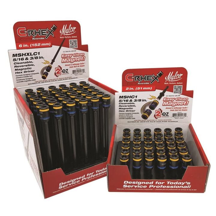 Malco Products Magnetic Hex Driver Cleanable 5/16 & 3/8, large image number 3