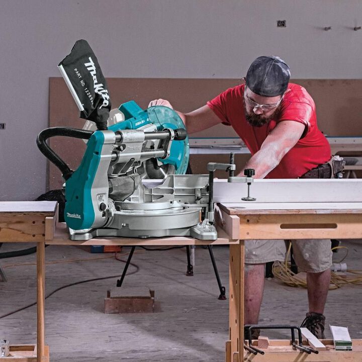 Makita 18V X2 (36V) LXT 10in Miter Saw with Laser (Bare Tool), large image number 10