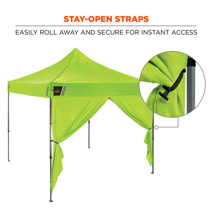 Ergodyne Pop-Up Tent Sidewall Kit Hi-Vis Green, large image number 5