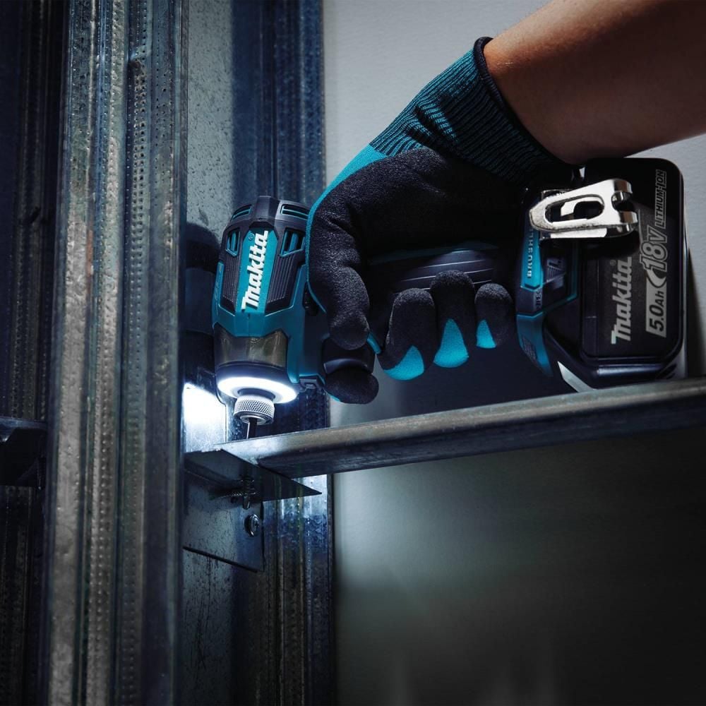 Makita 18V LXT Lithium-Ion Brushless Cordless 2 Piece Combo 5 Ah Kit, large image number 11