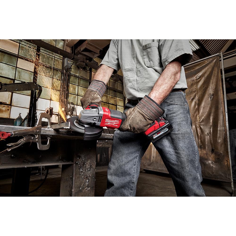 Milwaukee M18 FUEL 4 1/2inch-6inch No Lock Braking Grinder with Paddle Switch Kit, large image number 9