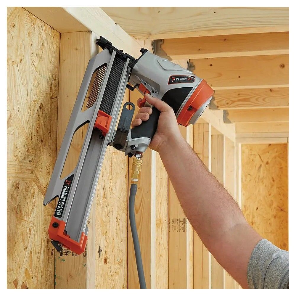 Paslode F350-21 Pneumatic 21 Deg 80-120 Psi Round Head Framing Nailer, large image number 3