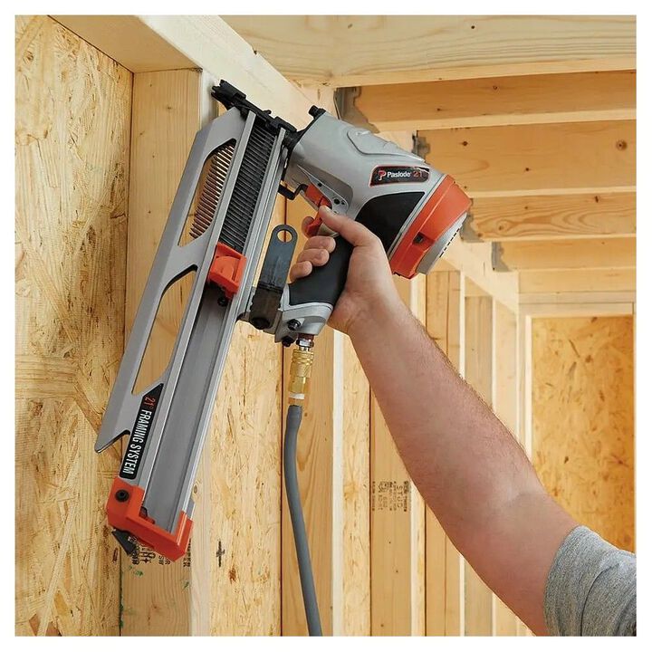 Paslode F350-21 Pneumatic 21 Deg 80-120 Psi Round Head Framing Nailer, large image number 2