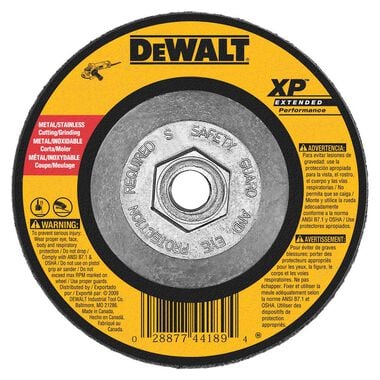DEWALT 4-1/2 In. x 1/4 In. x 5/8 In. to 11 XP Grinding Wheel