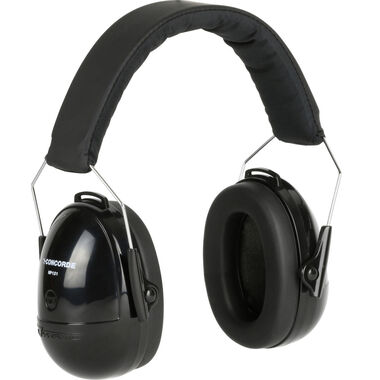 Protective Industrial Products Ear Muff Dynamic Concorde Black Passive with Foldable Band