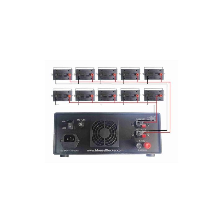 Mouse Blocker 12X 120V Ultrasonic Rodent Deterrent System, large image number 1