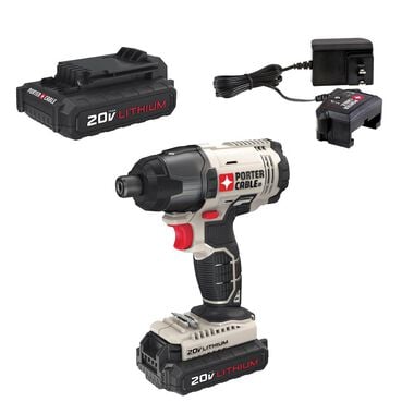 Porter Cable 20-volt 1/4-in Impact Driver Kit