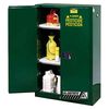 Justrite 90 Gallon Green Steel Self Close Pesticides Safety Cabinet, small image number 1