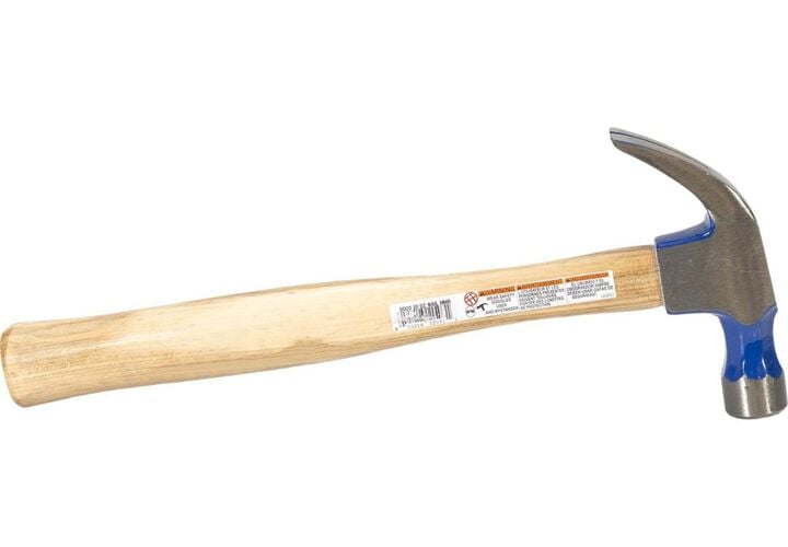 Vaughan 20 Oz Smooth Face Curved Claw Hammer with Hickory Handle, large image number 4