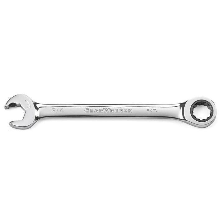 GEARWRENCH 8 Pc 12 Point Open End Ratcheting Combination SAE Wrench Set, large image number 5