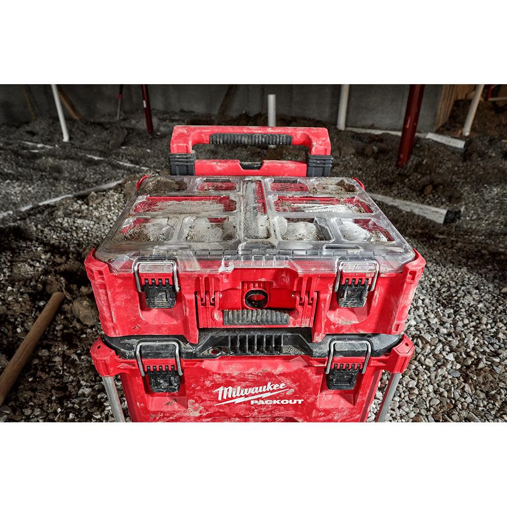 arr30　milwaukee ミルウォーキー PACKOUT Milwaukee Packout Rolling Modular Stackable Tool Box Storage