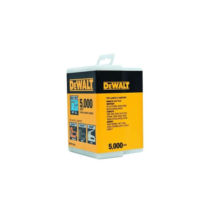 DEWALT 3/8Inch Heavy Duty Contractor Staples 5000pk, large image number 2