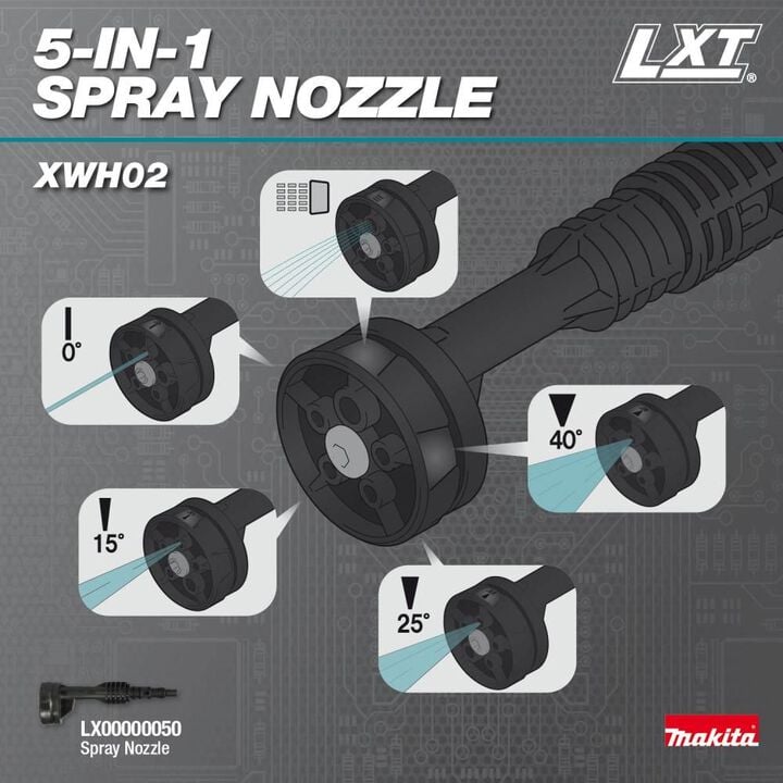 Makita 18V LXT 320 PSI 0.7 GPM Battery Powered Cold Water Power Cleaner (Bare Tool), large image number 9