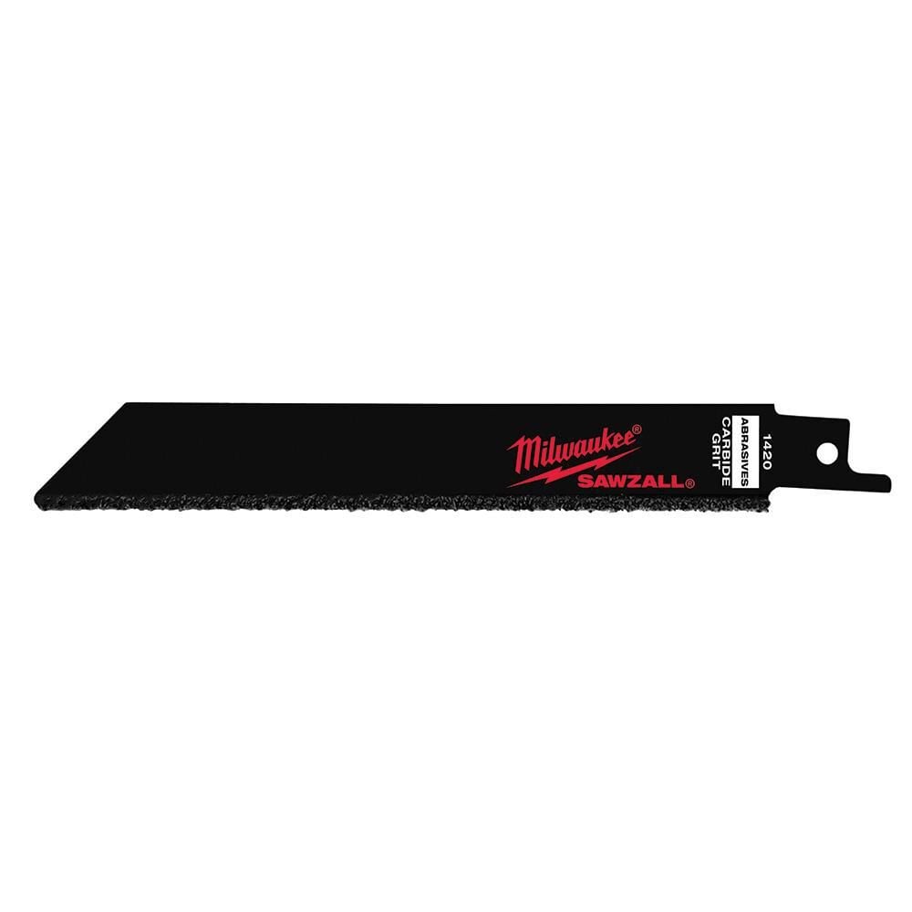 Milwaukee 6 in. Carbide Grit SAWZALL Blade 3PK, large image number 1
