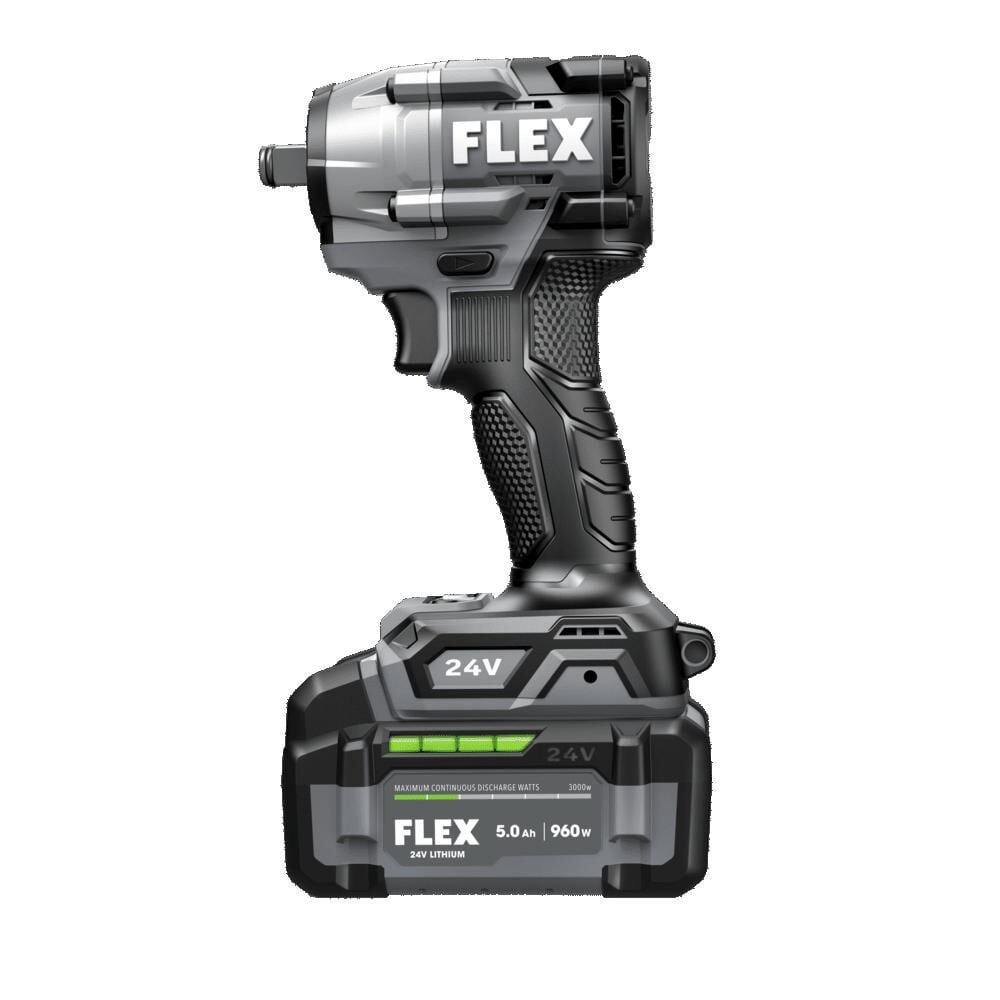 FLEX 24V Cordless 3/8 Inch Compact Impact Wrench Kit, large image number 4