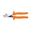 Klein Tools 8-1/4 In. Insulated Diagonal Cutting Pliers, small