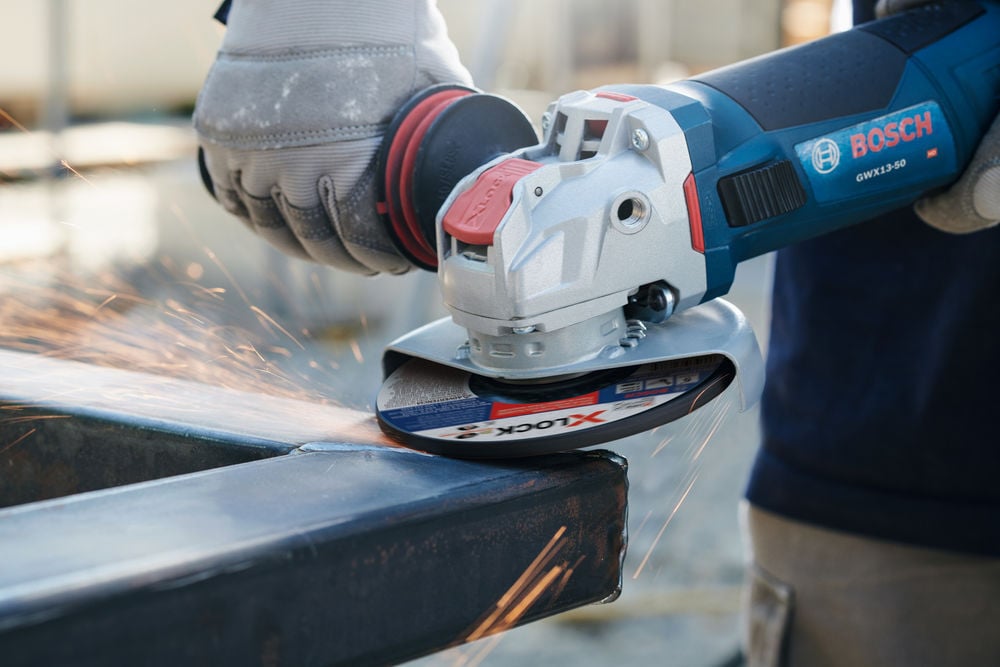 Bosch 5 Inch X-LOCK Variable Speed Angle Grinder with Paddle Switch Reconditioned, large image number 8