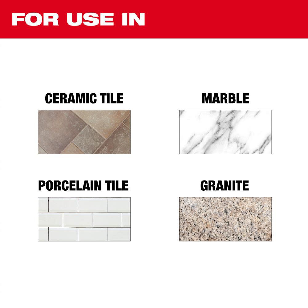 Milwaukee 4 Inch Continuous Rim Diamond Blade for Tile, large image number 2