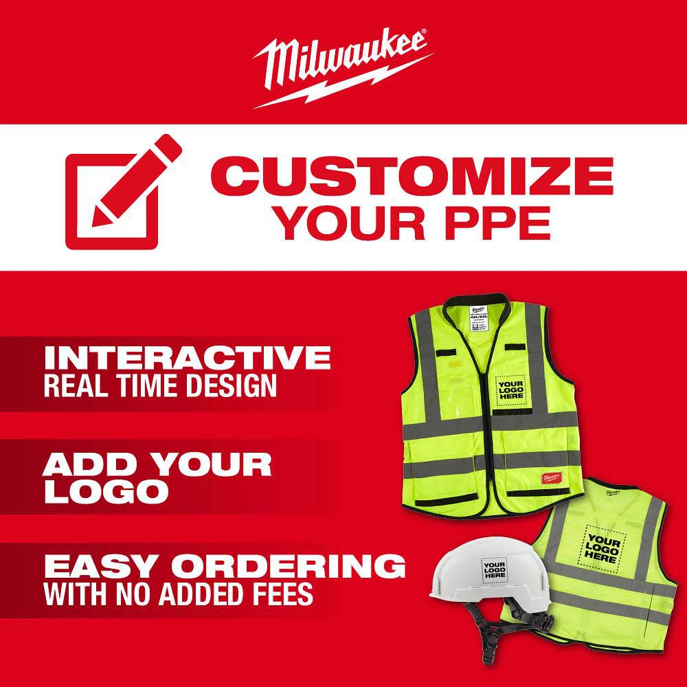 Milwaukee Black Front Brim Hard Hat with 6pt Ratcheting Suspension Type 1 Class E & BOLT USB Cooling Fan Bundle, large image number 2