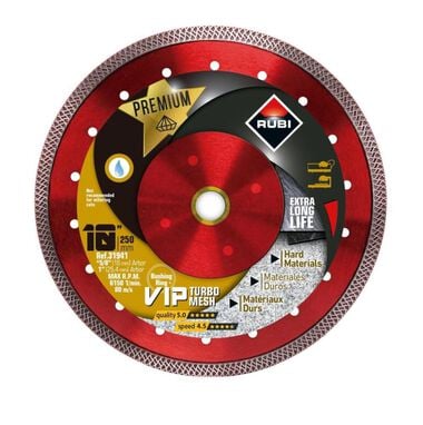Rubi Tools Blade Viper Mesh 10 In. Diamond Blade (1in and 5/8in Arbor), large image number 0