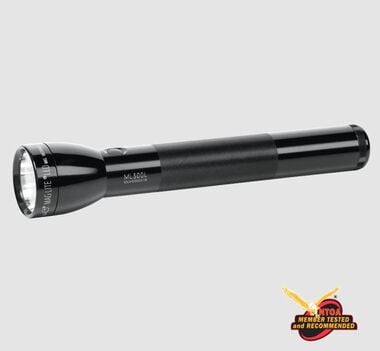 Maglite ML300L LED 3-Cell D Flashlight, Black