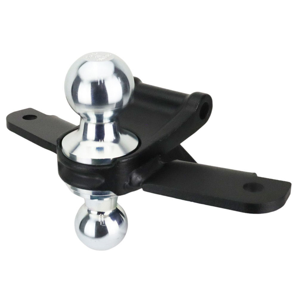 Shocker Hitch Impact 20K 2 1/2 Inch Cushion Hitch & Chrome Combo Sway Bar Tab Ball Mount 2 Inch & 2 5/16 Inch Hitch Balls, large image number 4