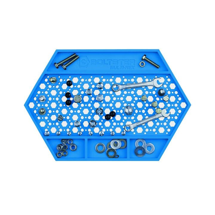 Boltster Multi-Hex Magnetic Fastener Organizer Tray Blue, large image number 1