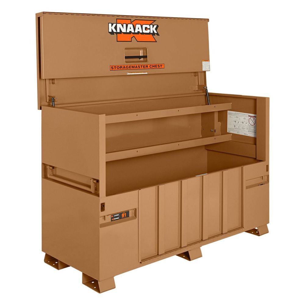Knaack Model 91 57.5 Cu-Ft. Tan Steel Piano Box with Ramp and 2KL (Padlock), large image number 4