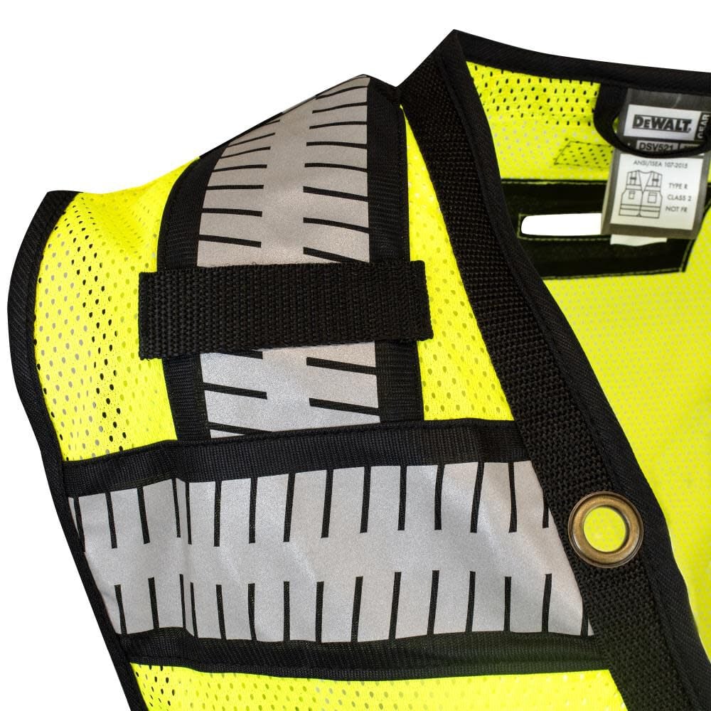 DEWALT Class 2 Heavy Duty Surveyor Vest, Hi-Vis, 3X, large image number 7