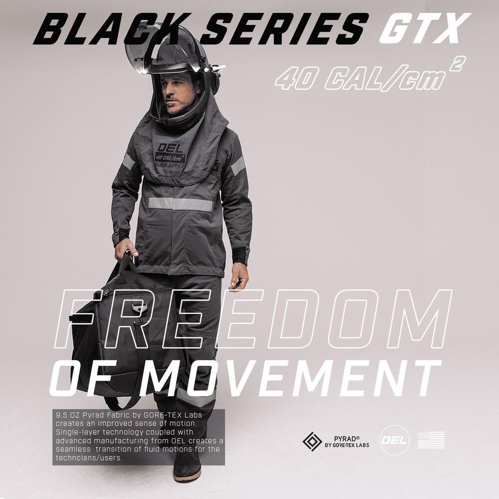 OEL 40 Cal Arc Flash Jacket and Bib Overall Kit Mens, large image number 10