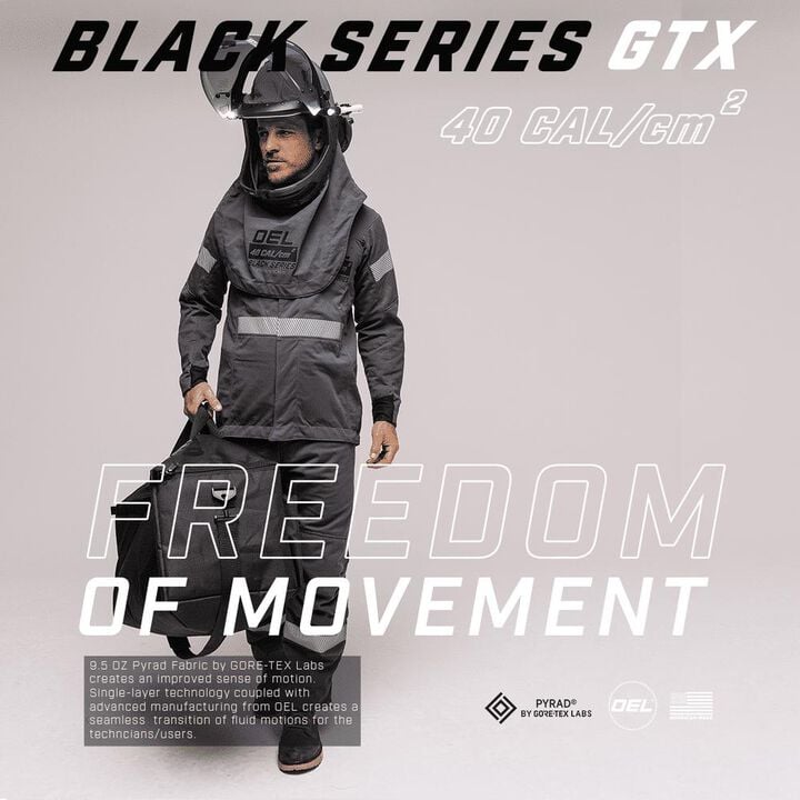 OEL 40 Cal Arc Flash Jacket and Bib Overall Kit Mens, large image number 9