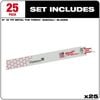 Milwaukee 9 in. 10 TPI THE TORCH SAWZALL Blade 25PK, small image number 2
