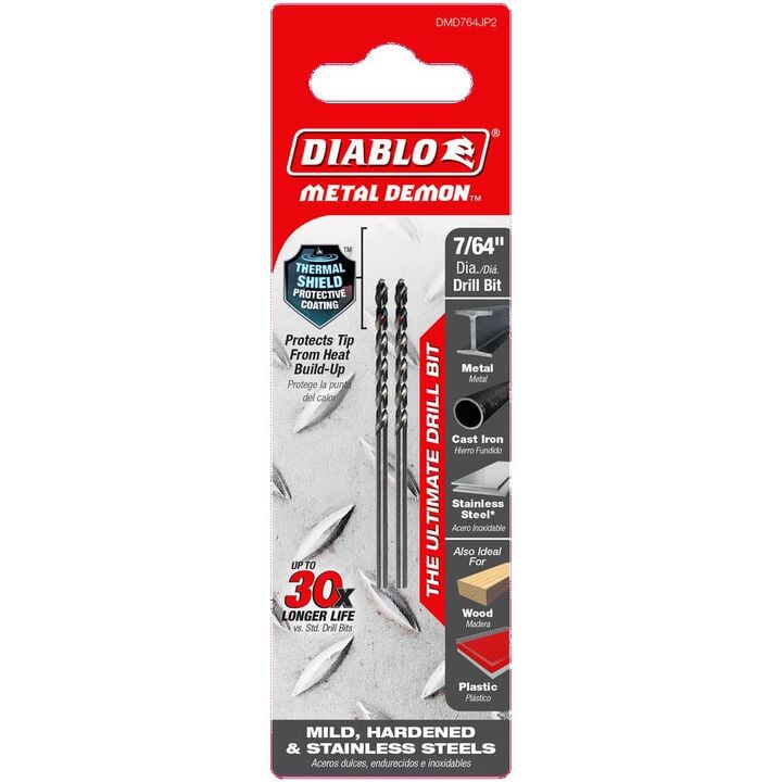Diablo Tools 7/64 Inch Metal Demon Drill Bits for Mild, Hardened and Stainless, large image number 4